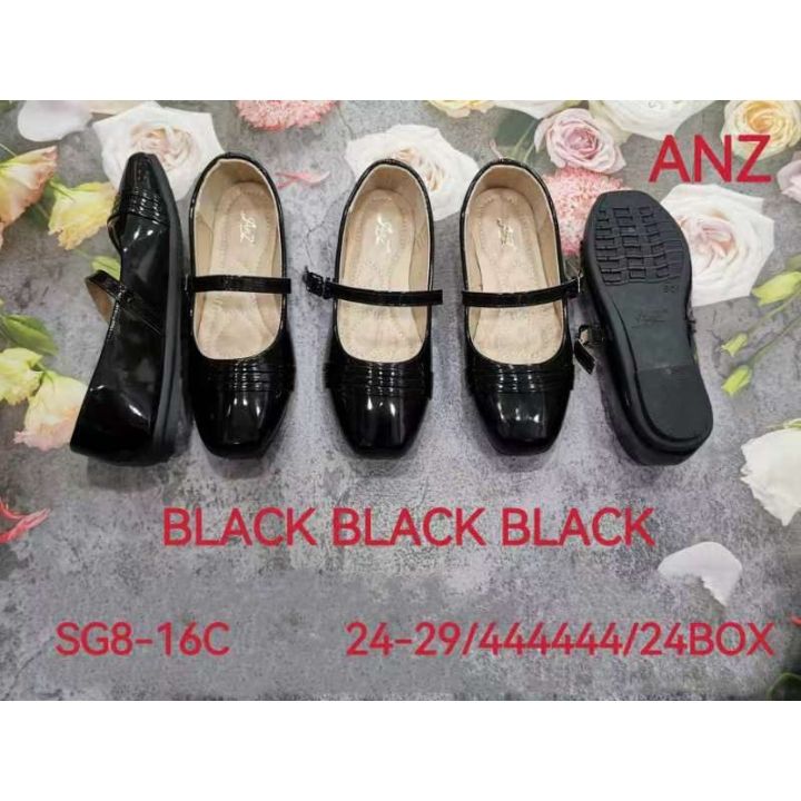 black shoes for school girl 【AhSin】bata Shoes School shoes - Main Image