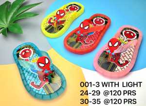 Sandal Anak LED Motif Spideman 001-ZZ