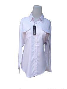 BAJU WANITA ATASAN WANITA KEMEJA PUTIH BLOUSE PUTIH ATASAN POLOS PUTIH KEMEJA KERJA KAIN RAYON TWILL
