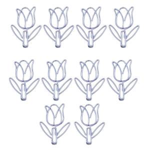 10Pcs Creative Paper Clip Colorful Paper Clips Small Metal Paper Clips File Clip Book Marker Clip for File Paper Photo