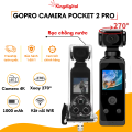 Camera hành trình chống nước Pocket 2 Pro, Camera Gopro 4K HD, Máy quay phim hành động xoay 270 độ. 