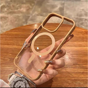 Hard Case Premium Hybird Slim Magsafe Clear Desert Titanium Grey Abu Mocca Edition Magnetic Wireless charging Hardcase Untuk Iphone 7 8 SE Plus X XR Xs Max 11 Pro Max 12 Mini Pro Max 13 Pro Max 14 Plus Pro Max 15 Plus Pro Max 16 16 Plus 16 Pro 16 Pro Max