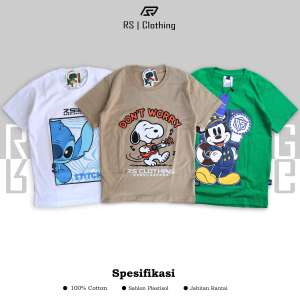 Baju distro anak laki laki paket 3pcs umur 1-12 tahun / Kaos anak paket 3pcs bahan cotton