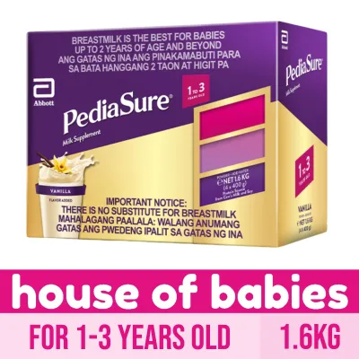Pediasure Vanilla 1.6kg for 1-3 Years Old Milk Supplement