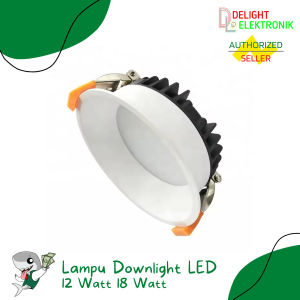 Lampu Downlight LED Dimmable Putih 12 18W Watt