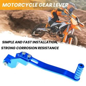RUNDTY Aluminum Alloy Material Motorcycle Shift Lever Rustproof Wear-resistant Pedal Gear Lever High Compatibility Corrosion Resistant Footrest Pedal Shifter Motorcycle Maintenance