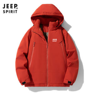 รถจี๊ปหมวกแบบถอดได้สีดำสีทองสำหรับใส่กลางแจ้งเสื้อโค้ทแจ็คเก็ตบุคอตตอนบุนวมสำหรับเสื้อบุฝ้ายขนมปังกราฟีนอบอุ่น