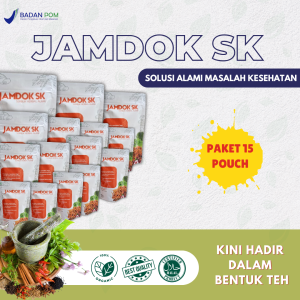 Solusi Alami untuk Asam Urat Vertigo & Hipertensi  | Teh Herbal JAMDOK SK – 15 Pouch