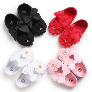 Kids Baby Korean Flats Shoes for Girls 0-18 Months Pink Princess Shoes with Soft Bottom Breathable and Comfortable Doll Shoes for Kids Girls Mary Jane First Walkers First birthday Baptism Christmas
