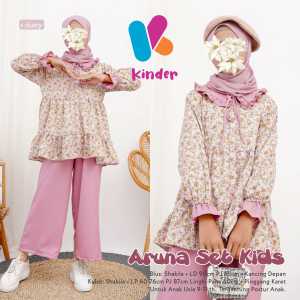 Elisya set kids (Kemeja + Pants) baju setelan anak remaja tanggung usia 11 - 14 tahun