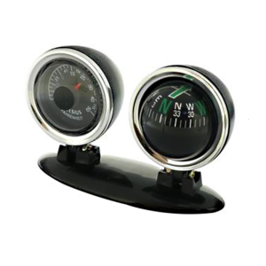 Multifunctional Car Guide Ball Compasses With Thermometers Direction For Dashboard Decoration In Trucks And 4x4 Vehicles