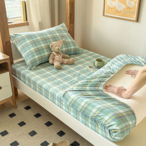 Japanese style 100% cotton student dormitory sheets single/super single sheets pillowcases