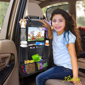 1pcs Car Oxford Cloth Seat Storage Bag Large Capacity Kick-proof Car Seat Back Storage Bag