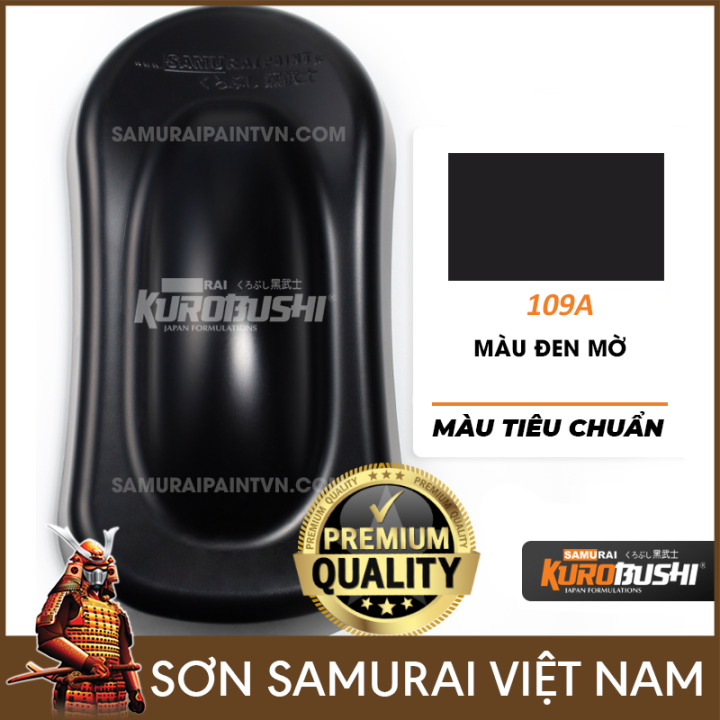 Sơn samurai đen nhám - Chai sơn đen mờ 109A sơn xịt samurai