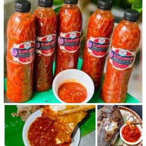 Tương ớt Mường Lay (chai 500ml) muối ớt đặc sản dân tộc thái Điện Biên gia vị cay ớt xay
