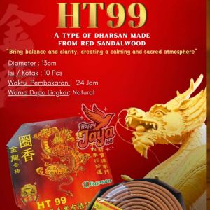 Tahio Hio Dupa Lingkar Merk HT Lilit Putar Bulat 24 jam