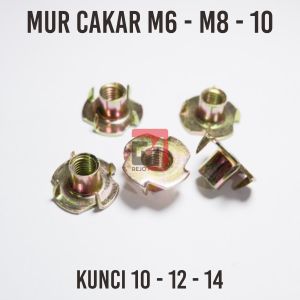 Mur CAKAR / MUR CAKRAM / MUR FURNITURE UKURAN M6 / M8 / M10 5PCS TERMURAH