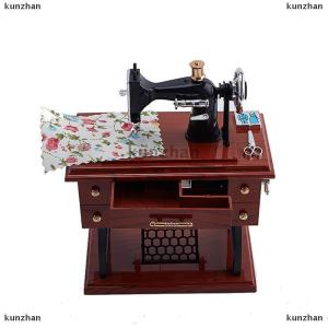 [COD] kunzhan Sewing Machine Music Box Retro Sewing Clockwork Home Crafts Decoration Gift