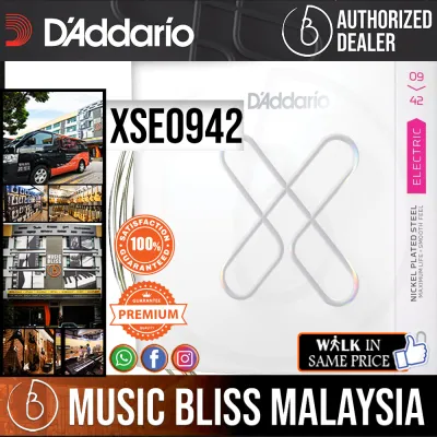 DAddario XSE0942 Nickel-plated Steel-coated Electric Guitar Strings - .009-.042 Super Light