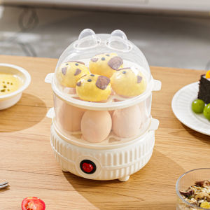 เครื่องต้มไข่ ต้มไข่ไฟฟ้า 6 โหมดสำหรับการควบคุมอุณหภูมิที่แม่นยำ  egg cooker เครื่องต้มไข่อัตโนมัติ หม้อต้มไข่ อเนกประสงค์ ใช้งานได้ง่าย ขนาดเล็ก พกพา เครื่องต้มไข่แบบพกพาแบบมัลติฟังก์ชั่น สำหรับอาหาร เครื่องต้มไข่ผัก เครื่องนึ่งไข่ อัจฉริยะพาสะดวก