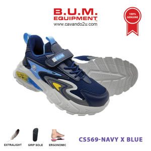 BUM Equipment Kasut Kanak-Kanak CS567/CS568/CS569 Warna Hitam Merah/Merah Jambu Ungu/Navy Biru - Kids Shoe Black Red/Pink Purple/Navy Blue