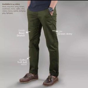 TERLARIS CELANA CHINO CHINOS PRIA SLIM FIT STRETCH CASUAL FORMAL PREMIUM