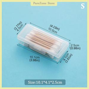 [PureZone] Portable Travel Box Cotton Swab Holder Case Detal Floss Jewelry Organizer Container Dust-proof Jewelry Accessories Box