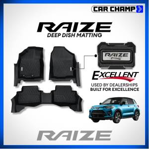 Toyota Raize 2022 to 2026 Deep Dish Matting OEM / EXCELLENT Thailand Quality ( Car Accessories)