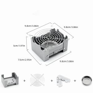 OOG Foldable Solid Fuel Stove Set Compact Ultralight Mini Folding Stove Folding Burner Portable Camping Stove Backpacking