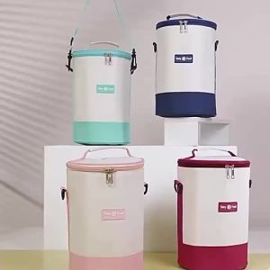 WIN Convenient Crossbody Round Lunch Bag with Thermal Insulation Perfect for Office and School C19