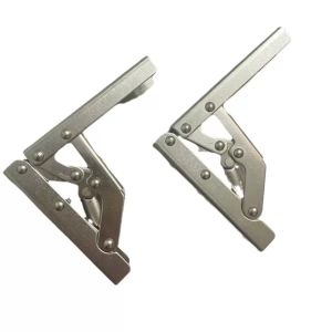 2Pcs Foldable L Bracket Folding Angle Bracket Adjustable Wall Mounted Folding Table Shelf Bracket