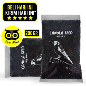 Kicau Mart Pakan Burung Biji Sawi Sempati 200 Gram Pilihan Bersih Asli Makanan Burung Kenari Perkutut Finch Lovebird Blackthroat Goldfinch Hasmter Marmut Tupai Dll BSW2