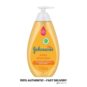 Johnsons Baby Shampoo Gold 750mL Gentle Daily Baby Hair Cleanser Mild and Tear Free Formula