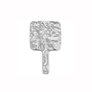 NBANLIKE Liquid Shape Handheld Mirror High Definition Silver Makeup Mirror Beauty Ins Vanity Mirror Women