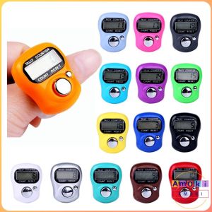 Finger Counter Mini Portable Light Weight Resettable Digital Row With LCD Display Colourful