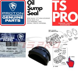 Proton New Saga VVT 16y-2/5/19y BLM FLX Old Persona Iriz Exora Preve Suprima Genuine Oil Sump Pan Seal Getah PW811831