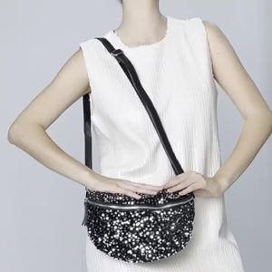 Túi đeo chéo thời thượng túi đeo hông túi đính sequin phong cách dạ hội đa năng cho việc đi làm túi đeo chéo dung tích lớn dành cho nữ.