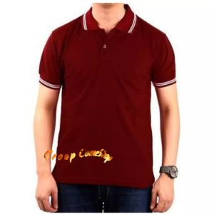 BisaBayarDiTempat ComeShop Kaos Polo Kerah Motif Pria Lengan Pendek / Kaos Kerah Motif Pria / Kaos Polos Pria / Kaos Polo Pria