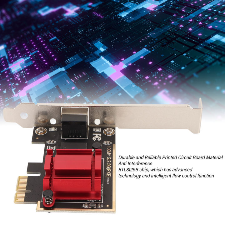 PCIe Network Adapter PCIe Network Card RJ45 Port Flow Control for ...