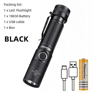 1800lumen High Bright Power Led Flashlights 1800LM Tactical Torch USB Charging Outdoor Hiking Camping Fishing Emergency Lanterns