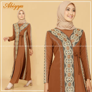 Gamis Abaya Turkey Hitam dan Warna Terbaru 2021  Bahan Jersey dan Ceruty dengan Bordir Renda dan Mote Swarovsky. Ready warna Hitam Maroon Hijau Botol Navy Coklat Biru Toska Lemon Kuning Kunyit. Ready size M L XL dan XXL (LD max 120 cm) | TA9011