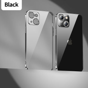 SmartDevil เคสมือถือชุบโลหะ สำหรับ iPhone 14 Pro Max เคส iPhone 14 Pro iPhone 15 Pro Max iPhone 15 Pro iPhone 15 iPhone 15 Plus iPhone 14 Plus เคสป้องกันการตกลายนิ้วมือซิลิโคนนิ่มป้องกันใส