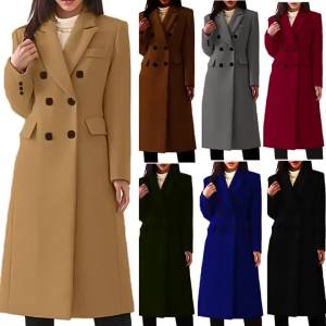 LZD  New Autumn and Winter Simplicity Womens Woolen Coat 2023 European and American Trench Coat Womens Long Overcoat