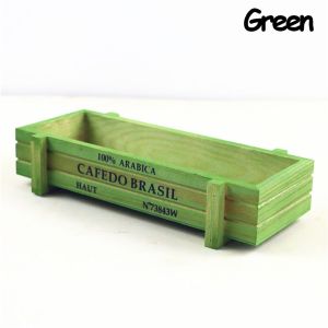 PETIYOUZA 1 PC เครื่องมือ ตกแต่งสวน รางน้ำ กล่องฉ่ำ แจกันสี่เหลี่ยมผืนผ้า กระถางไม้ ลังวินเทจ