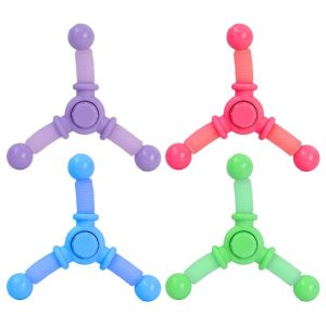 Ultimate Pop Tubes Fidget Spinner - Top Stress & Anxiety Relief Sensory Toy Unique Christmas Stocking Stuffer idea