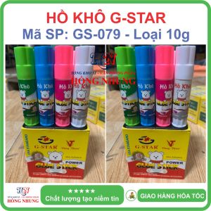 [Combo 6 chai] Hồ Khô dán giấy G-Star mã GS-079 Khô Nhanh Không Độc Hại giúp bé ham học.