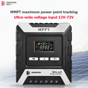 MPPT solar controller solar panel 12V/24V/48v universal smart photovoltaic charging converter 10A-80A high power charging board