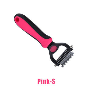 Sisir Grooming Kucing Anjing Hewan - Sisir Grooming Bulu Rontok Kucing Anjing Tipe Long Hair Knotted Comb - Hair Pet Grooming Brush Sisir with Button Premium grooming brush SIsir Kusut