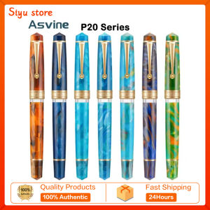 Asvine P20 Differential Piston Inked Resin Pen Writing Practice Business Office Gifts