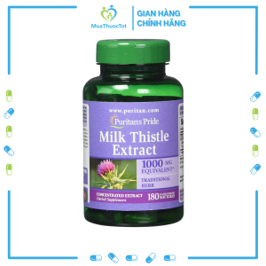Viên Uống Hỗ Trợ Gan Puritans Pride Milk Thistle Extract Của Mỹ 1000mg 180 Viên